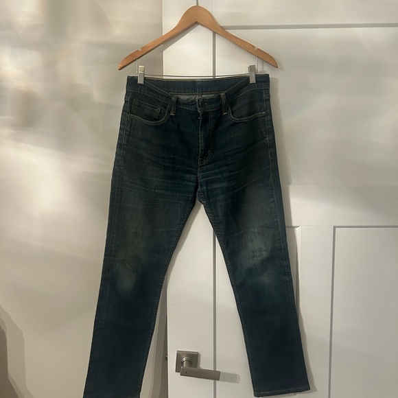 Levi's Dark Blue Straight Jeans - Picture 1 of 3